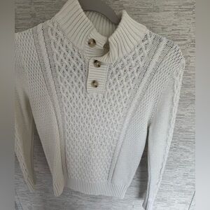 Boy’s cream Cable Knit Sweater